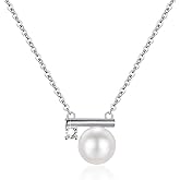 RONYOSTING Valentine's Day Gift for Her,Personalized Key Necklace with Birthstone | Rose Gold Sliver Plated Special love for Girlfriend, Wife, Mom - Romantic Gifts for Anniversary, Birthday