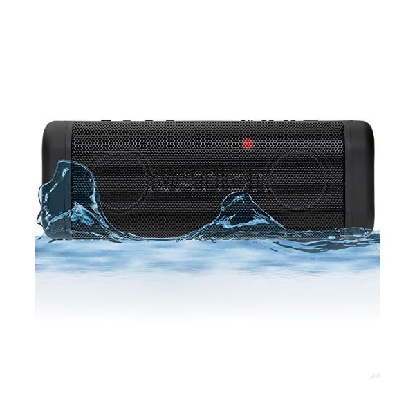 Portable-Waterproof-Bluetooth-Speakers-w-FM-Radio-LCD-Display-IPX7-Water-Resistant-Shockproof-Ultimate-Wireless-Handfree-Rechargeable-Shower-Speakerphone