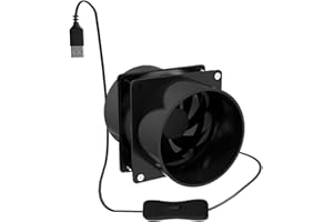 FPOUT USB 1 Speed Solder Smoke Absorber ESD Fume Extractor Fan with 1/3/6M Pipe Tub Ventilation