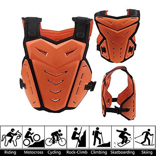 Chest Back Protector,POSSBAY M Motorcycle Gear Armor Motocross Dirt Bike Armour for Riding Cycling Skating Skiing Scooter