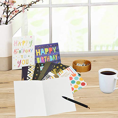 Greeting Cards Assortment 26 Unique Assorted Cards for All Occasions w/Greetings Inside and Card Organizer with Envelope Birthday Thank You Wedding and More