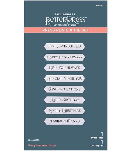 Amazon.com: Spellbinders BP-025 Always and Forever Sentiment