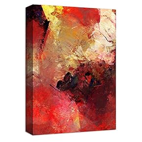 Abstract Ink Collage Design Painting Artwork for Home Framed