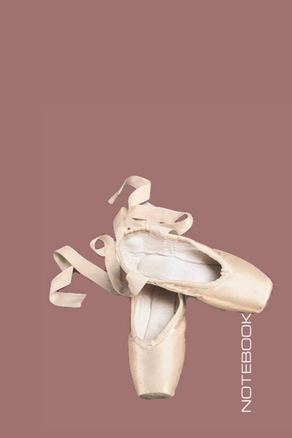 Notebook: Ballet Shoes Pink Background Theme Cover Journal Cahier: 6 x 9 120 Lined Pages Notebook for Notes, Ideas, Sketches, Observations