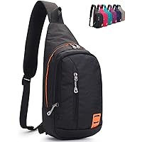 Peicees Small Sling Backpack Waterproof Unisex Shoulder Bag Chest Crossbody Daypack