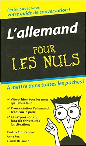 Amazon Fr L Allemand Guide De Conversation Pour Les Nuls Christensen Paulina Raimond Claude Livres