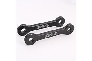 FTQYZDP Lowering Link Kit for DRZ400E/DRZ400S 2000-2023 | DRZ400SM 2005-2023 | KLX400R 2002-2004, Aluminum Rear Suspension Links Easy Bolt-On Installation to Lower Seat Height for Short Riders(Black)
