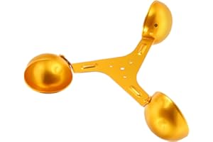 FESTFENDS 3-Cup Wind Speed Sensor Replacement with 200mm Yellow Aluminum Anemometer Cup for Outdoor Wind