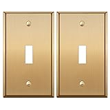 Rio Salto BRASS Metal Gold Toggle Light Switch