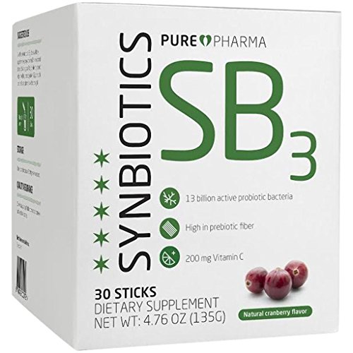 Purepharma SB3: Probiotic Prebiotic & Vitamin C 30 Sachet Sticks