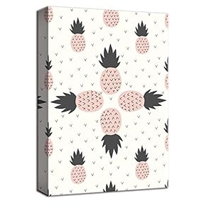 Canvas Wall Art Pineapple Orange Kids Painting Artwork for Home Decor Framed - 12x18 inches