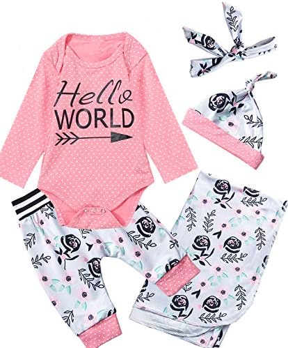 Newborn Baby Girl Hello World Outfit Wave Point Floral Bodysuit with Blanket















Newborn Baby Girl Clothes Romper Cute Baby Girl Soild Ruffles Top + Stripe Pants Winter Outfit 2PC Set















Newborn Baby Girl Clothes Im New Here Infant Newborn Outfit Cute Toddler Baby Girl Outfits 4PC Set















Gender Neutral Sleepers















Isnt She Lovely Infant Newborn Baby Girl Short Sleeve Bodysuit Romper Tops Floral Pants with Headband Outfits