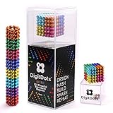 Multi Colored DigitDots 224 pieces 5 Millimeter Magnetic Balls The Original Updated for 2019 Adult Fidget Toys Rare Earth Magnets Desk Toys Desk Games Magnet Toys Magnetic Balls Stress Relief Toys