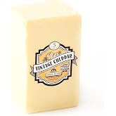Wisconsin Cheese Mart 5-Year Aged Sharp White Cheddar Cheese Block | 2.5 lb Half-Loaf | Extra Sharp &amp; Creamy
