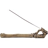 Home 'n Gifts Spooky Skeleton Hand and Arm Incense Stick Holder Display Stand Figurine for Scary Halloween Decorations or Gothic Art & Decorative Home Decor Aromatherapy Incense Burners, Multicolor
