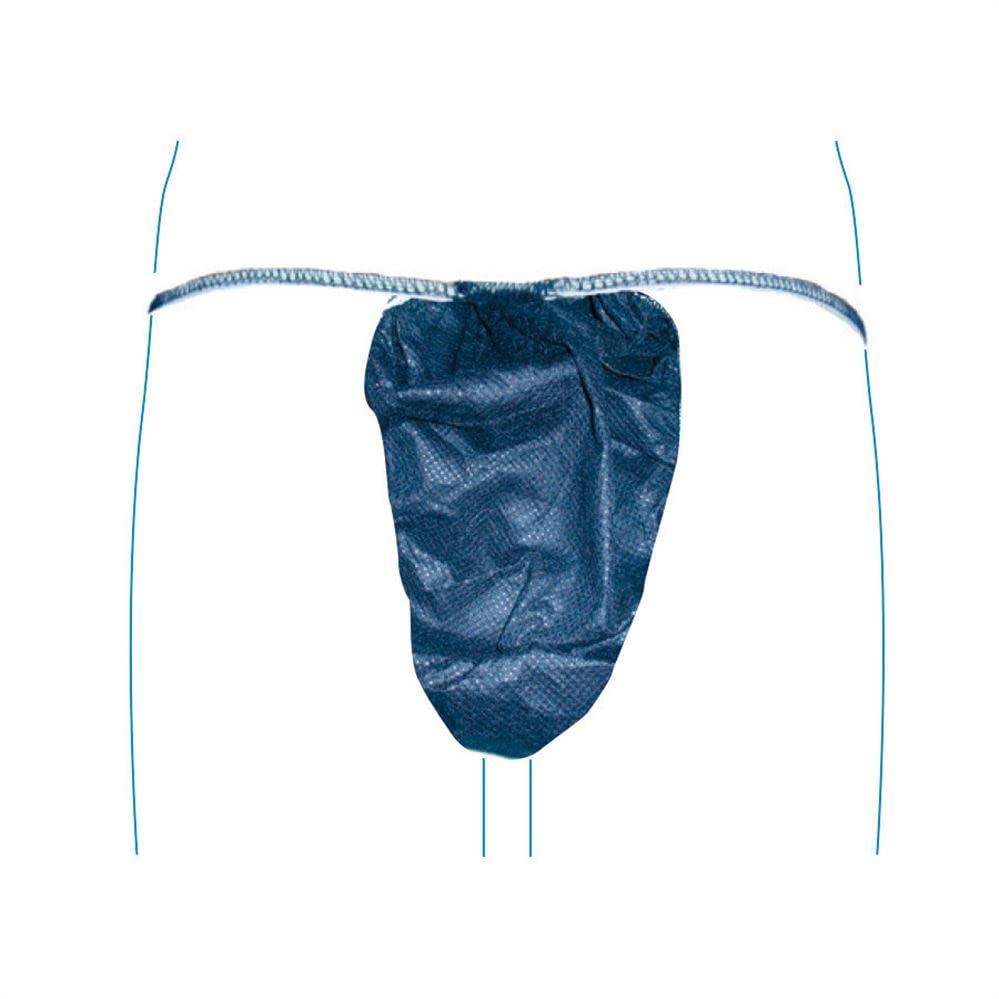 García de Pou 178.84 Spun Bond Men's Thongs, Pack of 100, Blue