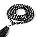 8mm 108 Black Agate Beads Buddhist Prayer Mala Necklace