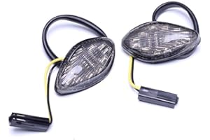 VOFONO Turn Signal Compatible with for Honda Grom 2013-2019 Front Amber Flush 12 LED Turn Signals Blinkers Pack of 2