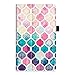 Fintie Folio Case for Amazon Fire HD 8 (Previous Generation - 6th) 2016 release - Slim Fit Premium Vegan Leather Standing Protective Cover With Auto Wake / Sleep, Moroccan Love