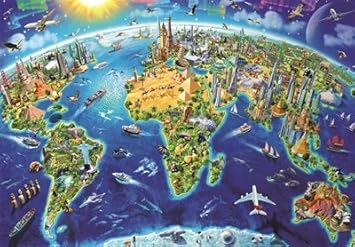 Educa Borras - Genuine Puzzles, Puzzle 2.000 piezas, Símbolos del mundo (17129): Amazon.es: Juguetes y juegos