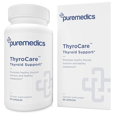 ThyroCare Thyroid Support Complex - Natural Thyroid Support Supplement with Iodine - Formulated by Doctors - Pure &amp; Hypoallergenic - 3rd Party