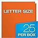 Oxford Twin-Pocket Folders, Textured Paper, Letter Size, Orange, Holds 100 Sheets, Box of 25 (57510EE)