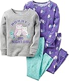 Carters Baby Girls 4-Piece Snug Fit Cotton PJs Mommy's Little Night Owl