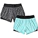 YOGAFEEL Women's Running Yoga Short Pants Workout Athletic Jogging Dolphin Shorts 2-in-1