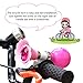 Kids Bike Horn, Children Bicycle Bell with 2 Pack Bike Handle Streamers Bike Accessories for Girls or Boys (Pink)…