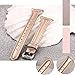 200Pcs Compatible for Fossil Julianna Bands, Blueshaw Slim Genuine Leather Band Replacement Accessories Strap Compatible for Fossil Gen 5 Julianna Smartwatch/Fossil Julianna hr (Rose Gold)