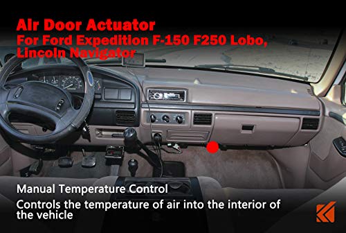 Main Temperature Air Door Actuator for Ford F-150 Expedition F-250 Lincoln Navigator (Replaces # 2L3Z19E616BA, F65Z19E616AB, XL3Z19E616BA, 604-205) KEDAKEJI K205A