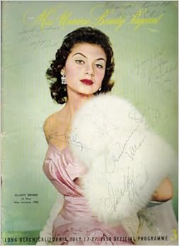 Leather sheepskin gilet brown : saxon Miss Universe Beauty Pageant Official Program ( Programme ) Long Beach