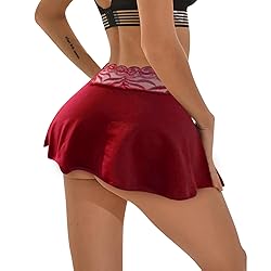 Women's Sexy See Through Sheer Micro Mini Skirt