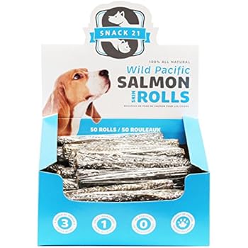 Amazon.com : Snack 21 Salmon Skin Rolls For Dogs : Pet
