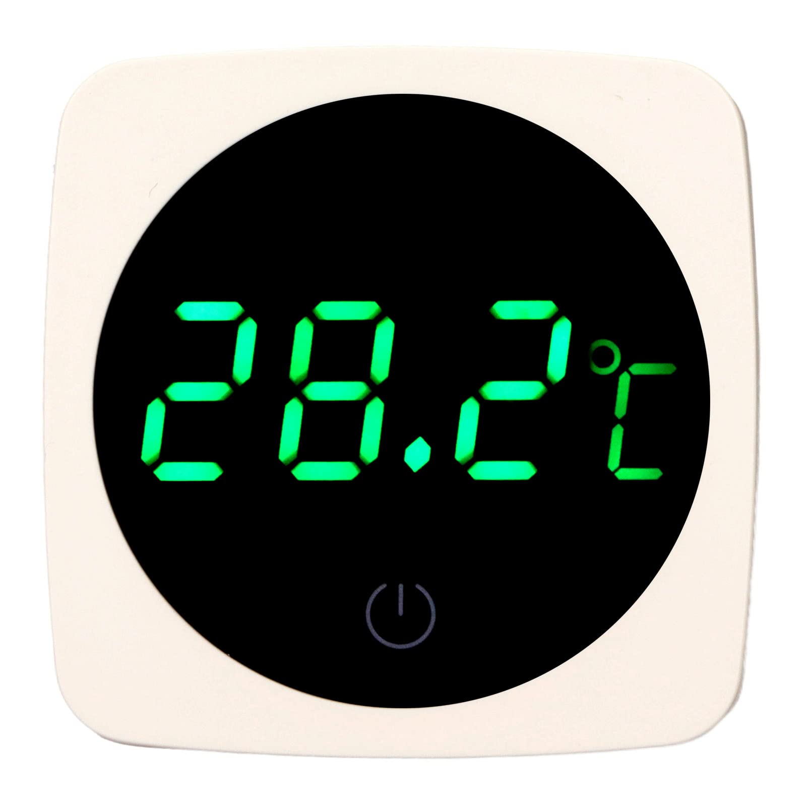 Aquarium Thermometer, 4.3cm 0.1℃ High Accuracy Temperature Sensor Fish Tank Thermometer with LED Touch Screen, Energy Saving Stick on Thermometer Digital Thermometer for Fish, Turtles, Reptiles