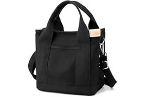 HALEMET Small Tote Bag with Zipper Tote Bag for Women Canvas Crossbody Bag Shoulder Bag Satchel Hobo Bag Messenger Bag 2024