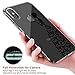 iPhone X Case, JAHOLAN Amusing Whimsical Design Clear Bumper TPU Soft Case Rubber Silicone Skin Cover for Apple iPhone X (2017 Release) - Black Beautiful Butterfly Girl