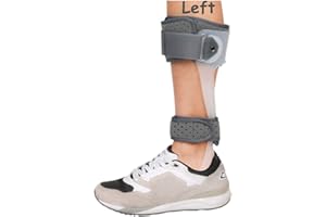 FURLOVE AFO Drop Foot Brace Medical Ankle Foot Orthosis Support Foot Drop Postural Correction Brace (Left/XL)