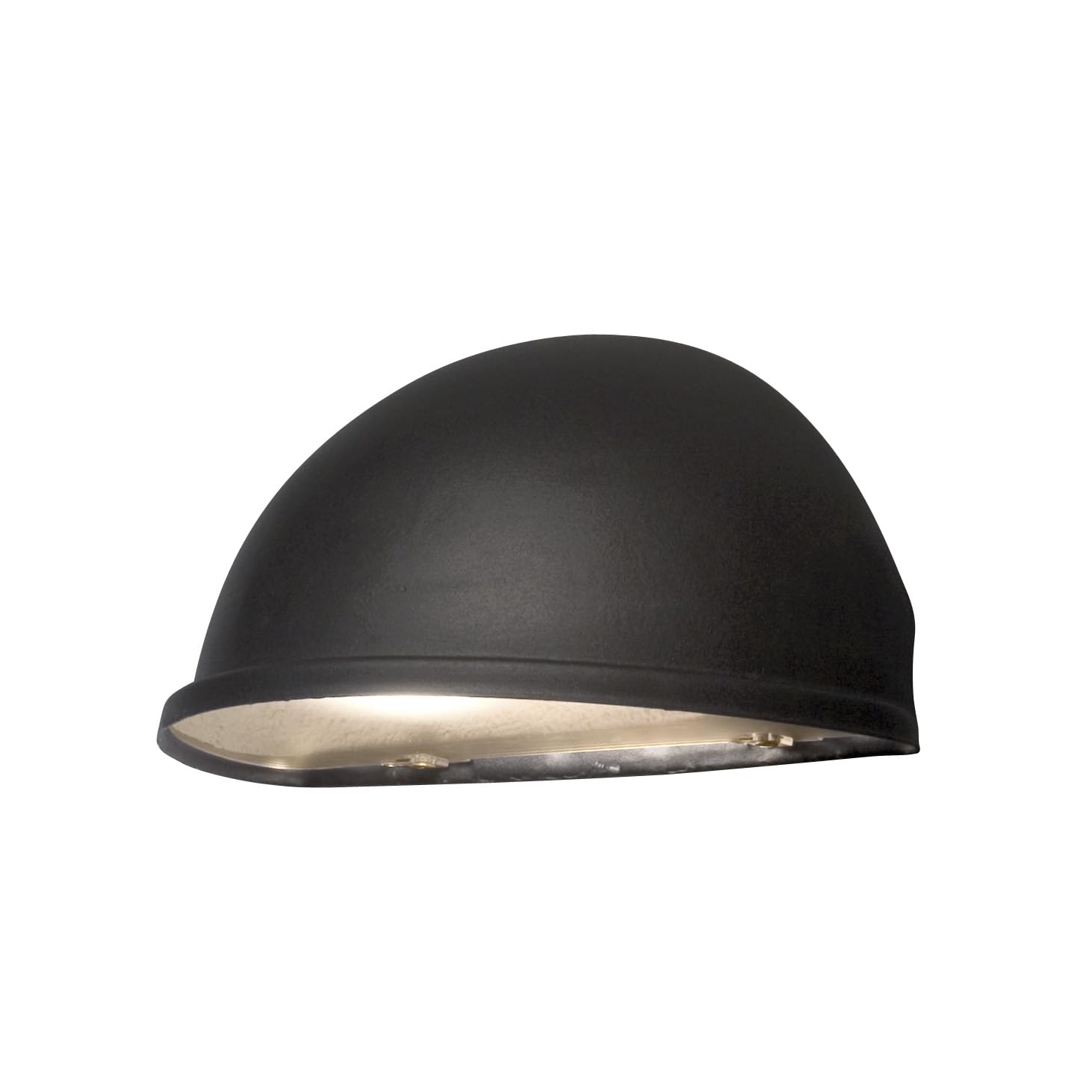 Konstsmide 7326-750 Torino Small Down Round Marker Outdoor Wall Light / 1 x 40 W E27 Max Wall Lamp / Frosted-Opal Acrylic Lens / IP23 / Outside Light Black Aluminium