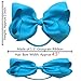 CÉLLOT 40Pcs 4.5 Inches Boutique Pops Hair Bows Elastic Hair Ties Grosgrain Ribbon Big Cheer Bow Ponytail Holder Rubber Hair Bands for Baby Girls In Pairs