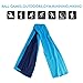 VANCLE Evaporative Snap Cooling Towels for Sports and Fitness in Hot Environment, Blue