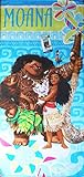 Moana Beach Towel measures 28 x 58 inches