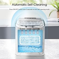 AGLUCKY Ice Makers Countertop,Portable Ice Maker