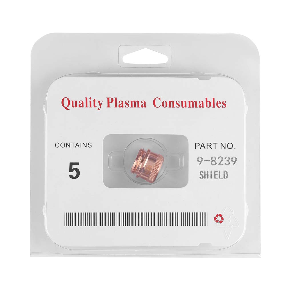 Plasma Shield Cap, 5pcs 70-100A Plasma Shield Cap 0.6-0.8MPa for Thermal Dynamics SL60-SL100 Cutting Torch 9-8239