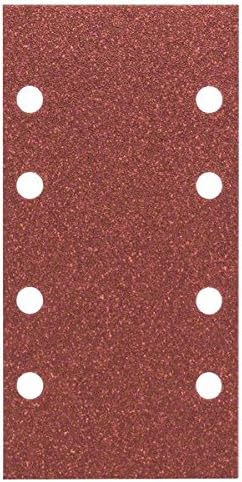 Bosch 2609256A82 Sanding Sheet Set for Orbital Sanders (10-Piece), Multi-colored, 93 x 185 mm