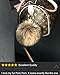 AURORA168 Fluffy Fur Pom Pom Ball Keyring / Bag Purse Charm Gold Ring, X-large - Natural brown