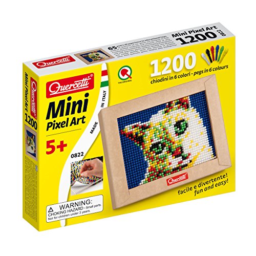 Quercetti Mini Cat Pixel Art for Ages 5+ (Made in Italy)
