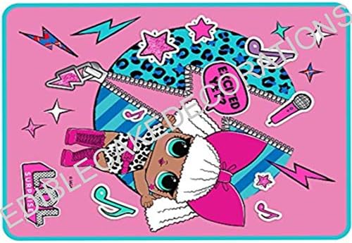1 x A4 Lol Dolls Celebration Edible Paper Big Cake Topper Cake Decorations Birthday