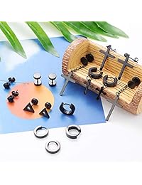 Thunaraz - Pendientes de aro con bisagras en forma de cruz de acero inoxidable para hombres y mujeres, 3 pares