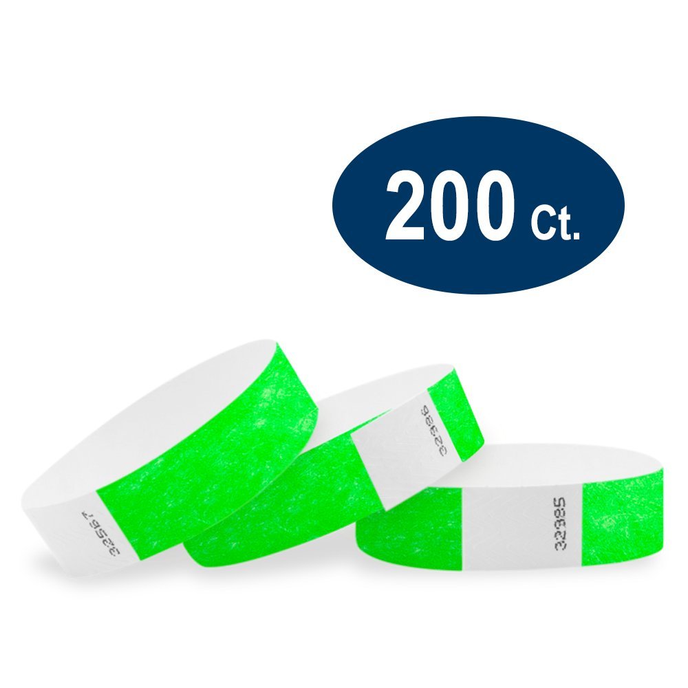 Neon Green Wristband Armband Wristbands Bracelet for Events Concert